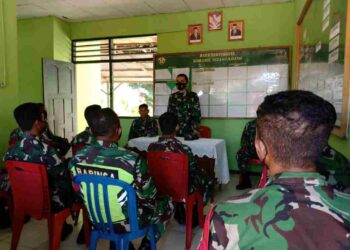 Kepala Staf Kodim (Kasdim) 1624/Flotim Kunker Ke Koramil 1624/Flotim