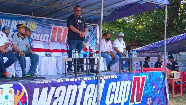 Bupati Langoday Resmi Buka Turnamen Wanted Cup Jilid IV