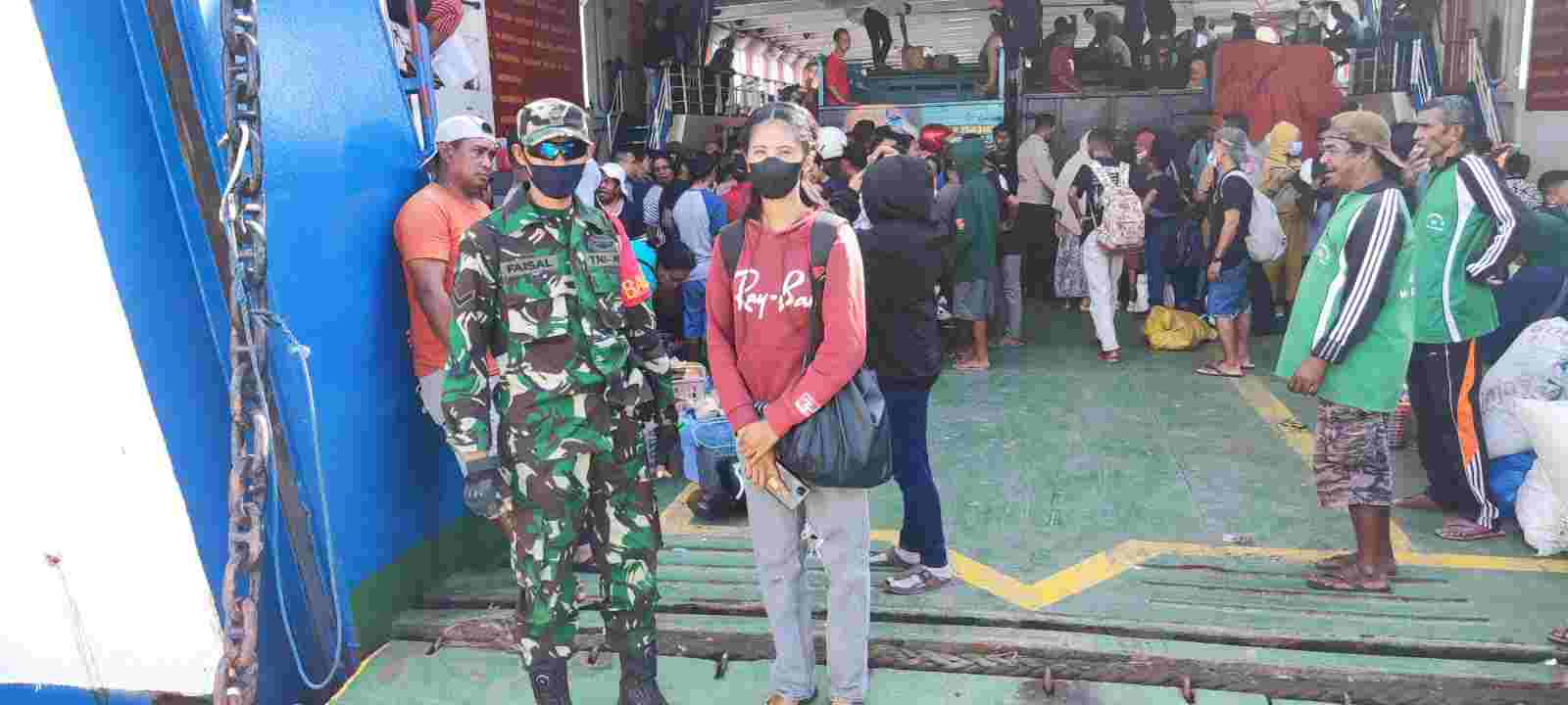 Antisipasi Gangguan Kemananan,Babinsa Berikan Pengawasan Langsung Di Pelabuhan