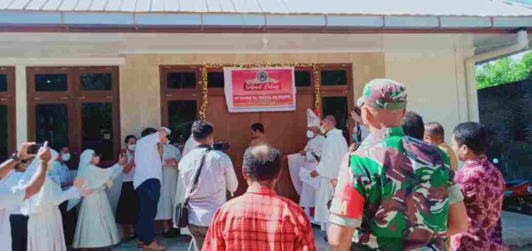 Babinsa Larantuka Hadiri Peresmian Rumah Biara