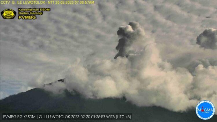 Lagi, Gunung Api Ili Lewotolok Kembali Erupsi Hingga 700 Meter