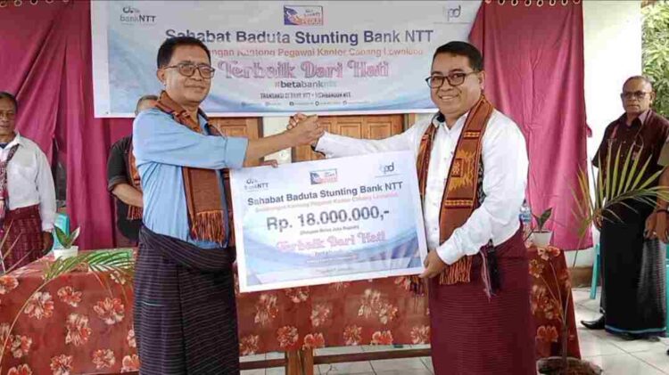 Bank NTT Peduli Stunting Berikan Bantuan PMT Kepada Bayi & Balita Dihari Valentine 14 Februari 2023