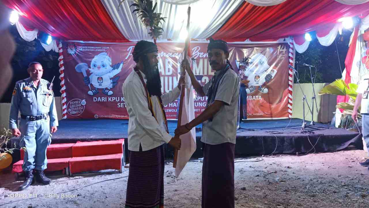Sambut Kirab Pemilu di Lembata, Bupati Jawa : Jangan Mengorbankan Daerah Ini, Negara Ini dan Anak Cucu Kita