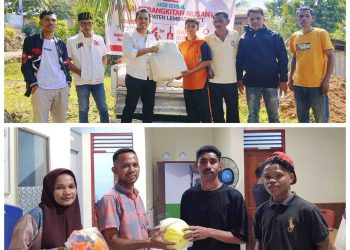 Peringati HUT Ke 4, Partai Kebangkitan Nusantara Pimcab Lembata lakukan aksi sosial di Desa Kalikur dan Desa Atawai.