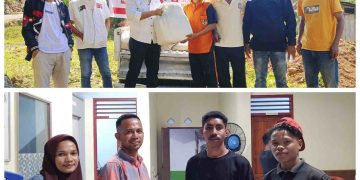 Peringati HUT Ke 4, Partai Kebangkitan Nusantara Pimcab Lembata lakukan aksi sosial di Desa Kalikur dan Desa Atawai.