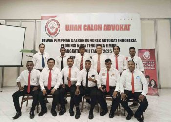 Kongres Advokat Indonesia wilayah NTT gelar Ujian Calon Advokat diakhir Tahun 2025.