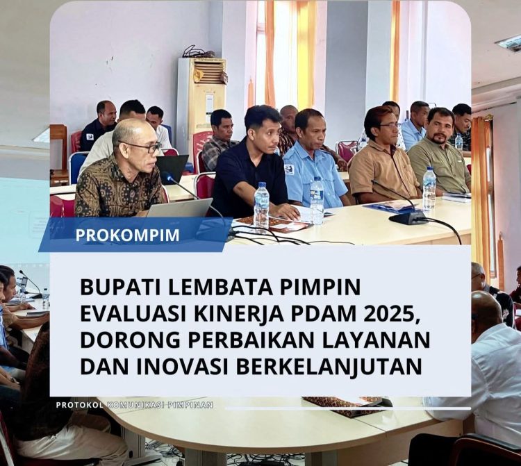 Bupati Lembata Pimpin Evaluasi Kinerja PDAM 2025, Dorong Perbaikan Layanan dan Inovasi Berkelanjutan