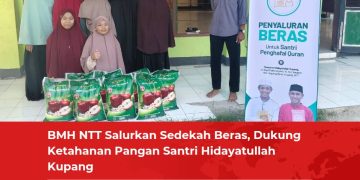 BMH NTT Salurkan Sedekah Beras, Dukung Ketahanan Pangan Santri Hidayatullah Kupang