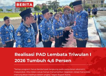 Realisasi PAD Lembata Triwulan I 2026 Tumbuh 4,6 Persen