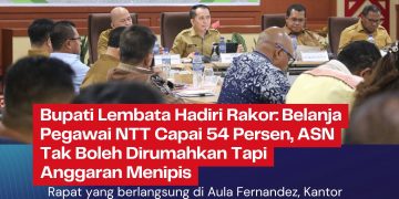 Bupati Lembata Hadiri Rakor, Belanja Pegawai NTT Capai 54%, ASN Tak Boleh Dirumahkan Tapi Anggaran Menipis