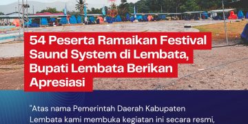 54 Peserta Ramaikan Festival Saund System di Lembata, Bupati Lembata Berikan Apresiasi