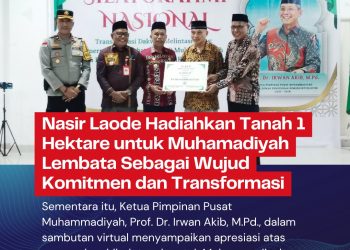 Silaturahmi Nasional Muhammadiyah di Lembata, Nasir Laode Hadiahkan Tanah 1 Hektare, ini Wujud Komitmen