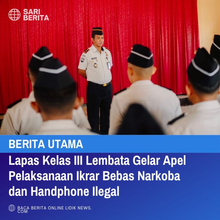 Lapas Lembata Gelar Apel Pelaksanaan Ikrar Bebas Narkoba dan Handphone Ilegal