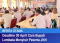 ​Deadline 30 April Cara Bupati Lembata Menyisir Peserta JKN Salah Sasaran