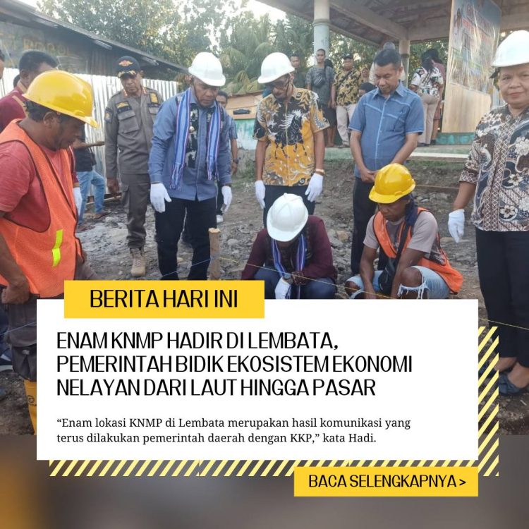 Enam KNMP Hadir di Lembata, Pemerintah Bidik Ekosistem Ekonomi Nelayan dari Laut hingga Pasar