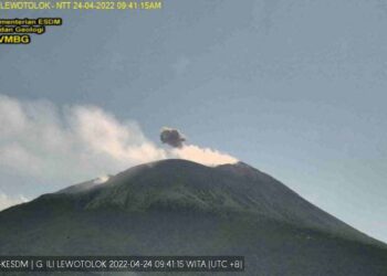 Gunung Api Ili Lewotolok Kembali Erupsi Alami Dua Kali Letusan