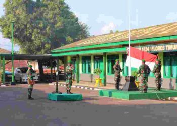 Kodim 1624/Flotim Gelar upacara mingguan setiap hari Senin