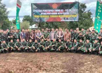 Antusias Warga Penutupan Upacara TTMD Ke -113 Tahun 2022, Kodim 1624/Flotim