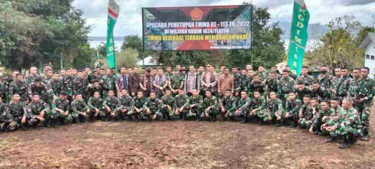 Antusias Warga Penutupan Upacara TTMD Ke -113 Tahun 2022, Kodim 1624/Flotim