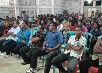 Babinsa Berikan Kontribusi Sambut HUT Orang Muda Katolik