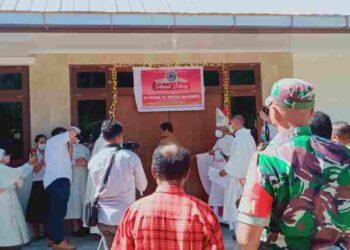 Babinsa Larantuka Hadiri Peresmian Rumah Biara