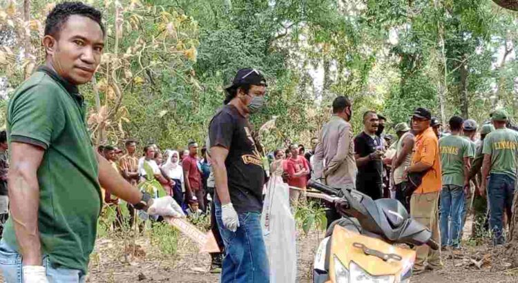 Benediktus Doman Soromaking Diduga  Bunuh Diri, Tim Inafis Polres Lembata Olah TKP