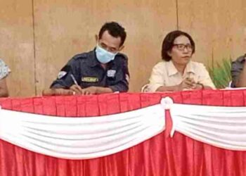 Anton  Leumara Nakhodai Forum Pengurangan Resiko Bencana Kabupaten Lembata Periode 2022 – 2025