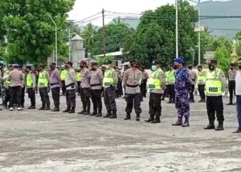 Polres Lembata Kerahkan 190 Personel Apel Gabungan Pengamanan Malam Tahun Baru