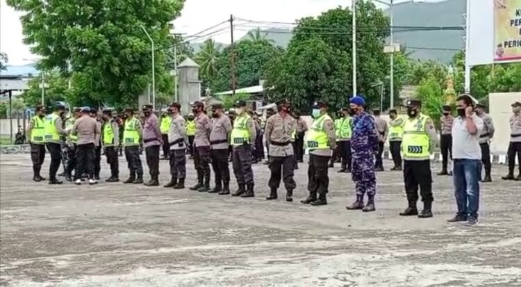 Polres Lembata Kerahkan 190 Personel Apel Gabungan Pengamanan Malam Tahun Baru