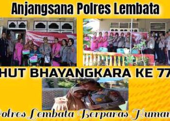 Polres Lembata Gelar Anjangsana Dalam Rangka HUT Bhayangkara Ke 77