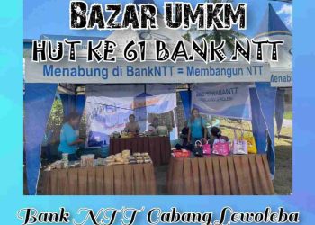 Meriahkan HUT Ke-61, Bank NTT Cabang Lewoleba Gelar Bazar UMKM