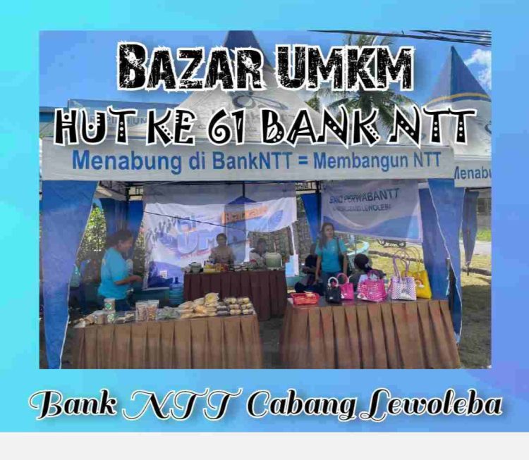 Meriahkan HUT Ke-61, Bank NTT Cabang Lewoleba Gelar Bazar UMKM