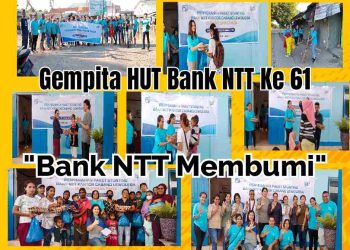 Sambut HUT Ke-61, Bank NTT Gelar Kegiatan Baksos & Penyerahan Paket Stunting