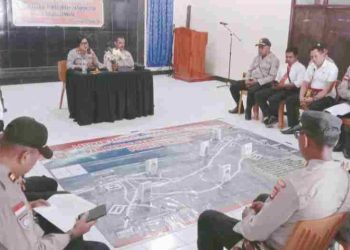 Antisipasi Situasi Kontijensi Pemilu 2024 Polres Lembata Gelar Tactical Floor Game