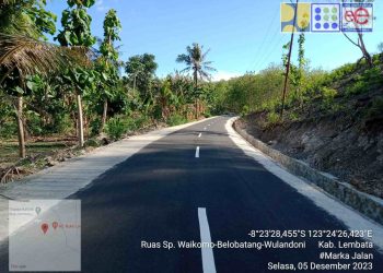 Proyek Jalan Dana Inpres di Lembata Capai Progres 61,85%, Pekerjaan Usai 31 Desember 2023