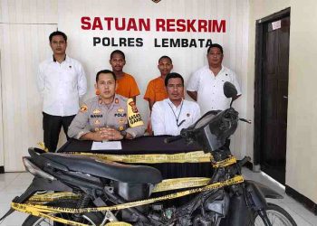 Nakal Gasak Motor Akhirnya Pelaku Diringkus Satreskrim Polres Lembata, BB Berhasil Diamankan