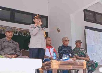 Pelepasan Logistik Pemilu, Kapolres Vivick : Mari Kita Jaga Pemilu Damai