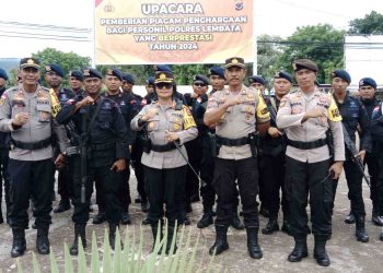 21 Brimob Kembali Ke Polda NTT, Kapolres Lembata : Terimakasih Sudah Bersama Amankan Pemilu Damai 2024