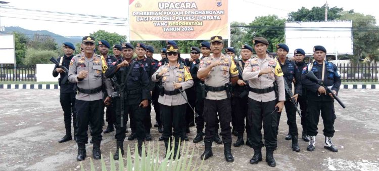 21 Brimob Kembali Ke Polda NTT, Kapolres Lembata : Terimakasih Sudah Bersama Amankan Pemilu Damai 2024