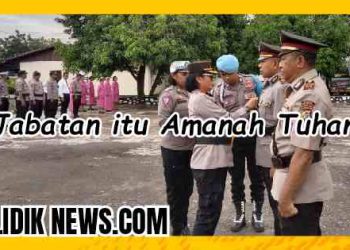 Pimpin Apel Mutasi, ini Pesan Kapolres Vivick : Jabatan Itu Amanah Tuhan, Berikan Pengabdian Terbaik untuk Masyarakat