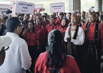 Merahkan Labuan Bajo, Ansy Lema Disambut Ratusan Relawan dan Teriakan “Manyala Kaka!”