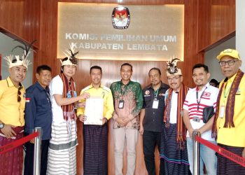 Pertama Paket Lembata Jaya Berhasil Akses Silonkada di KPUD Lembata
