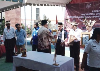 KPU Lembata Gelar Penarikan Undian Bagi Paslon Cabup dan Cawabup Lembata 2024