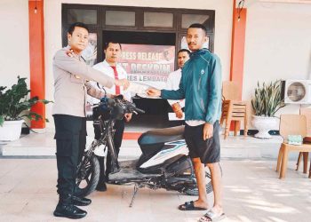 Reskrim Polres Lembata Tangkap Pelaku Curanmor, BB Sempat di Pake Balapan