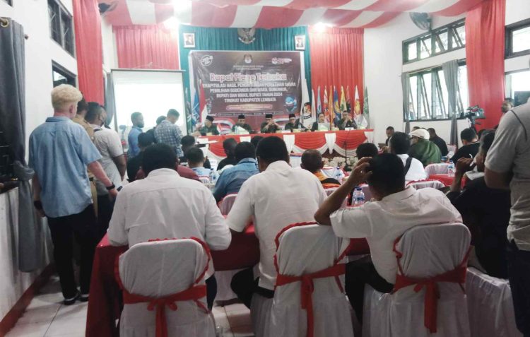 KPU Lembata Gelar Rapat Pleno Rekapitulasi Suara Pilkada Serentak 2024