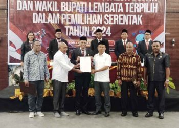 Rapat Pleno Terbuka, KPU Lembata Tetapkan Kanis – Nasir Jadi Bupati Terpilih Pilkada 2024, Penjabat: Proficiat