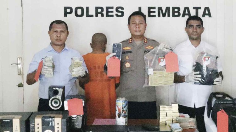 Gerak Cepat Polres Lembata Ringkus Pelaku Pencurian di 5 TKP, BB Berhasil Diamankan