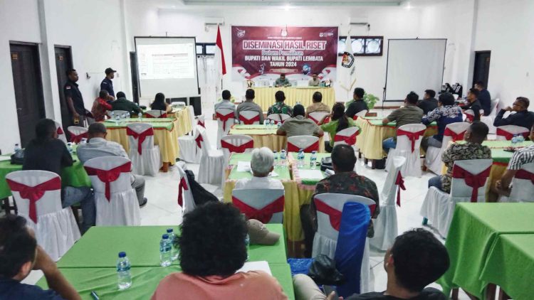 KPU Lembata Gelar Diseminasi Hasil Riset Pemilihan Bupati dan Wabup Lembata 2024