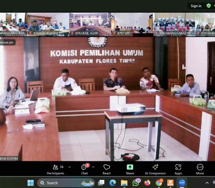 KPU Provinsi NTT Gelar Latihan Jurnalistik, 22 Kota Se-NTT Ikut di Lantai 2 KPU Flotim