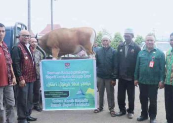 Bupati Lembata Serahkan Bantuan Hewan Kurban dari Presiden Prabowo dan Gubernur NTT